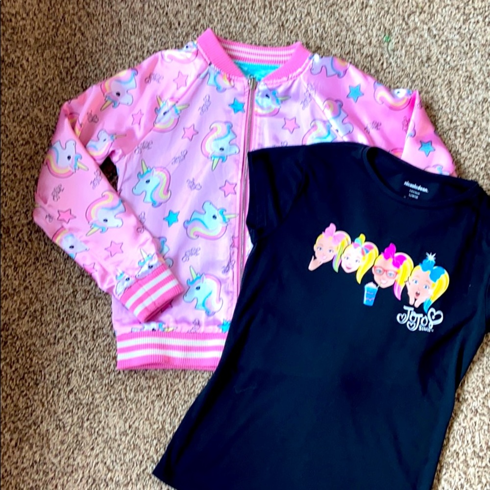 JoJo Siwa Jacket & Tee Lot Set Bundle